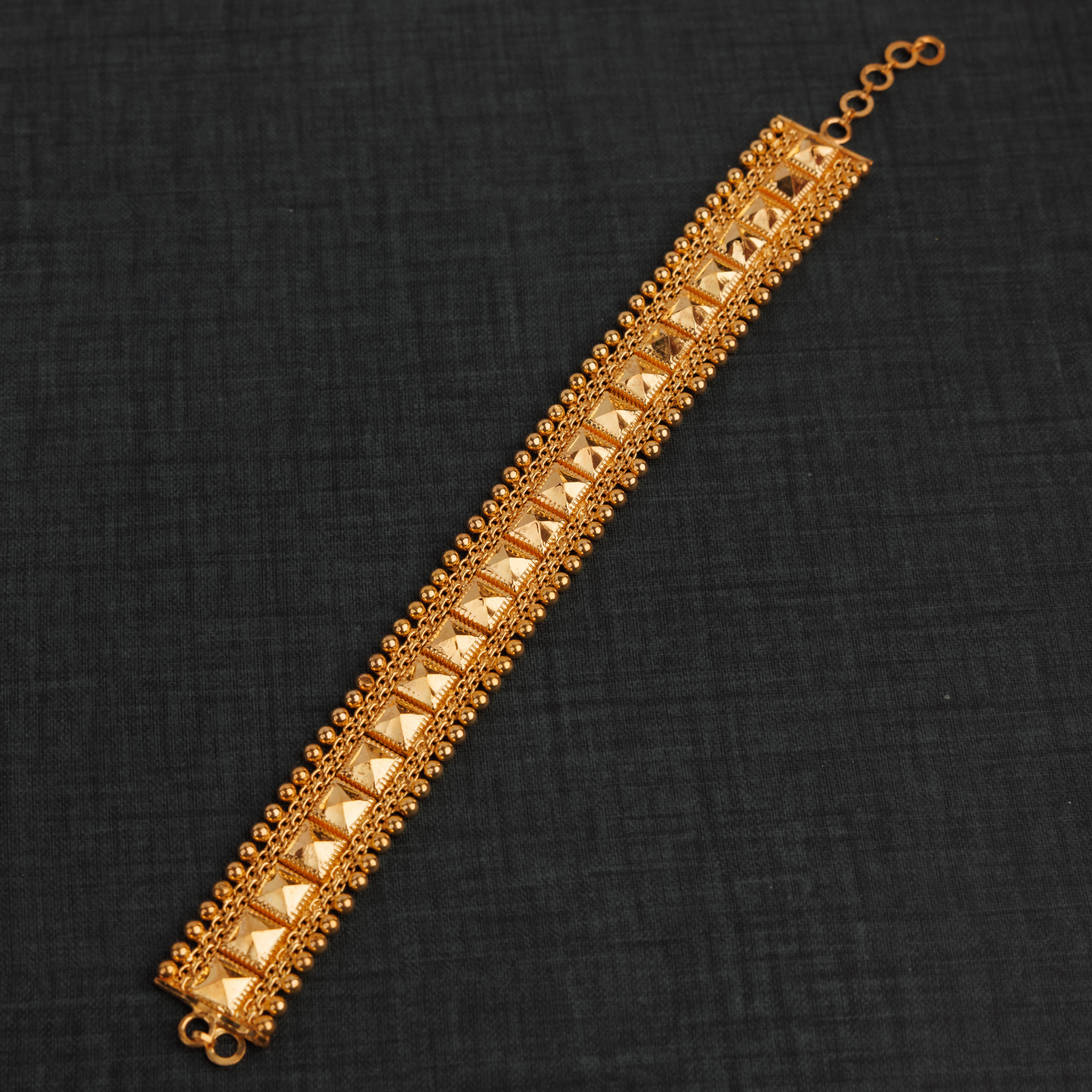 سوار 1 خط باتا (D7) - Silver 925 و Gold Plated