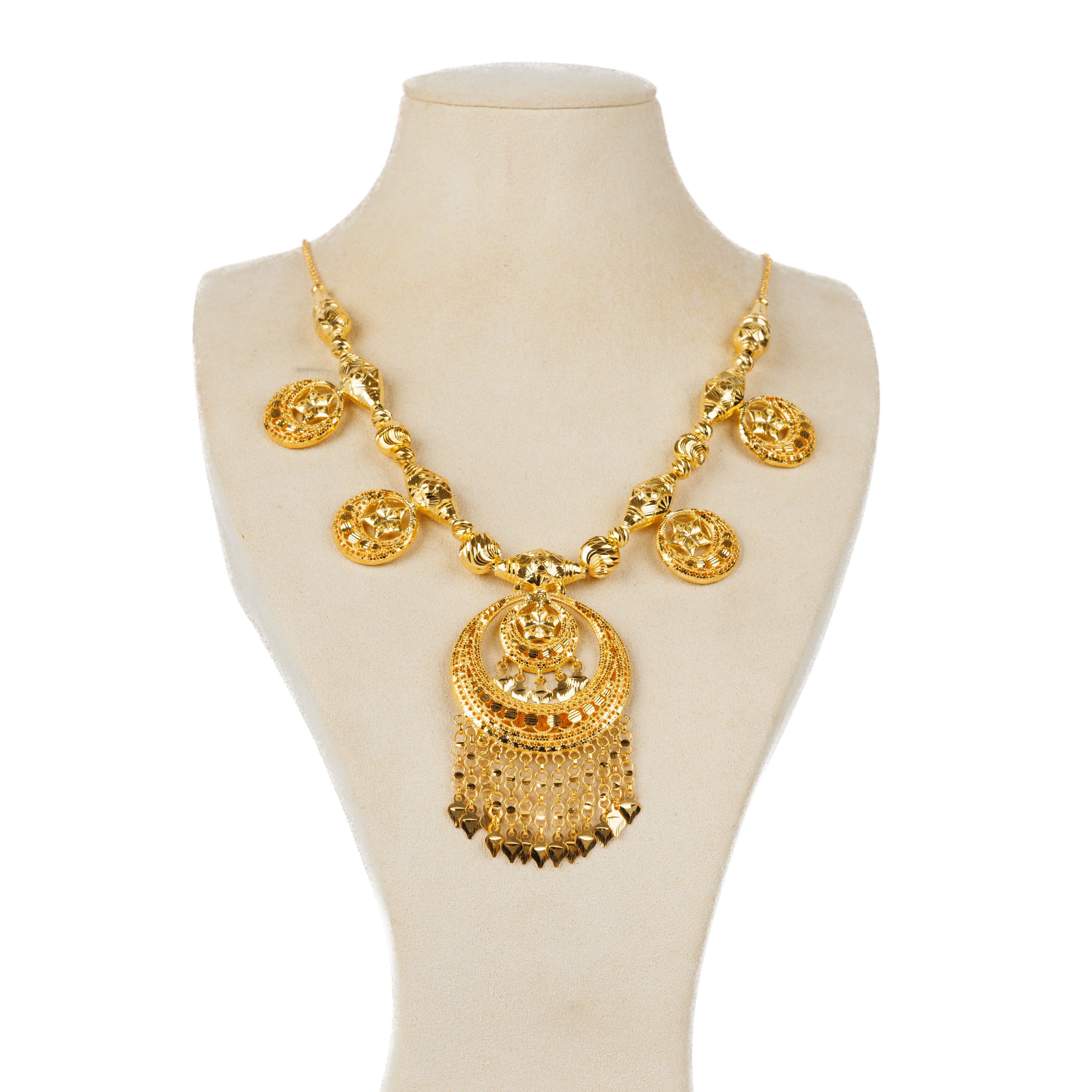 Traditional Necklace (D57)- Silver 925 & Gold Plated