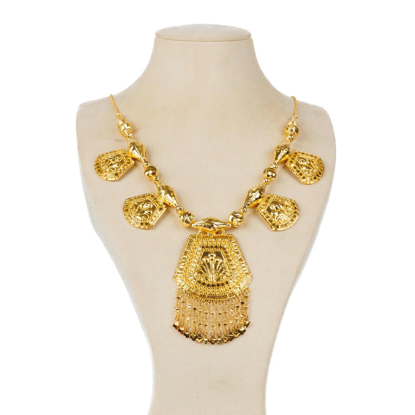 Traditional Necklace (D56)- Silver 925 & Gold Plated