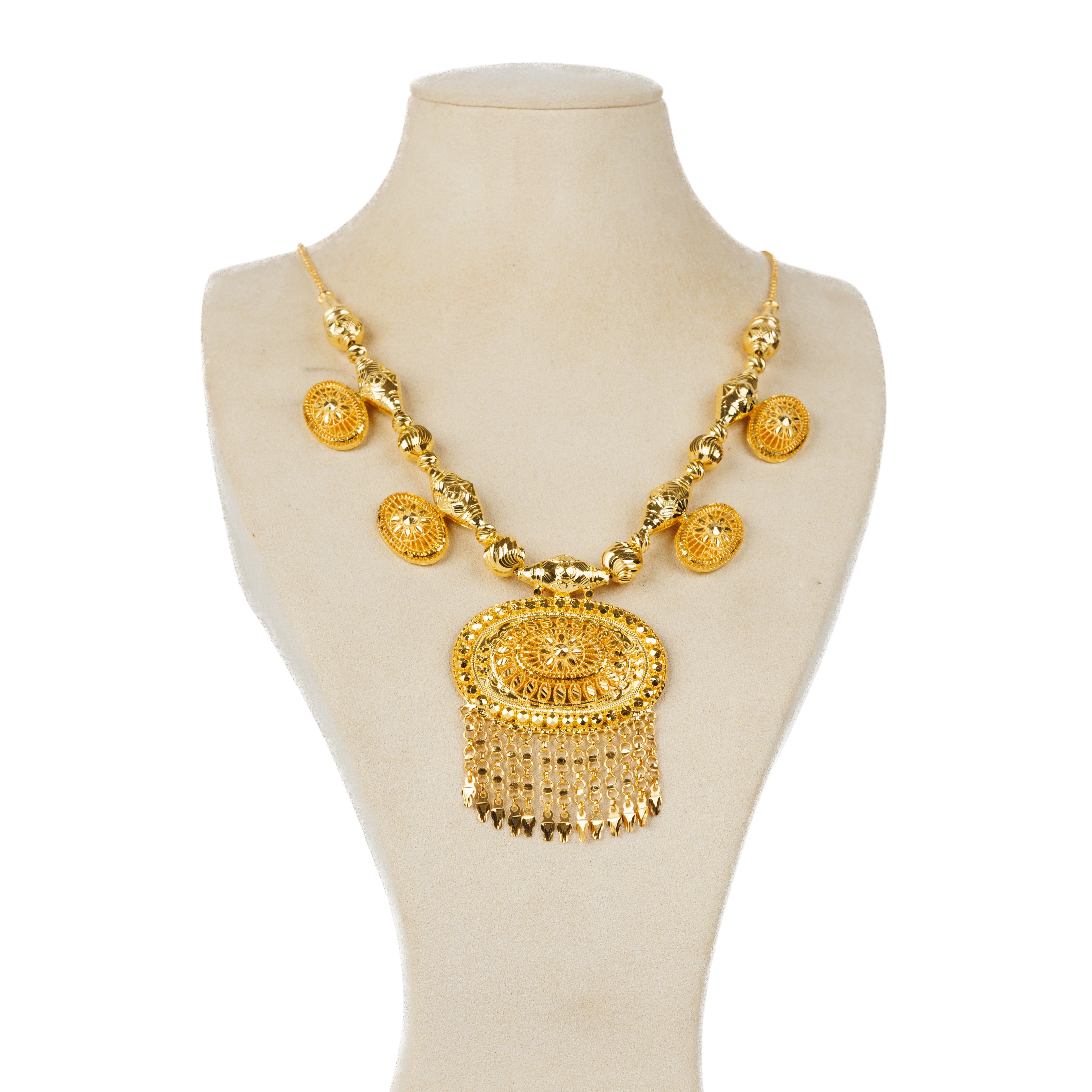 Traditional Necklace (D65)- Silver 925 & Gold Plated