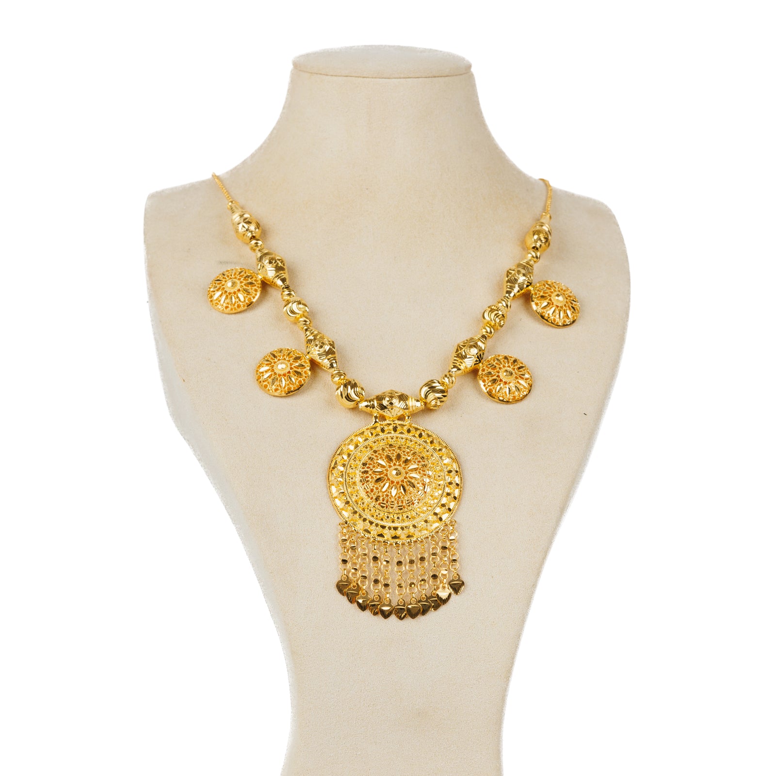 Traditional Necklace (D62)- Silver 925 & Gold Plated