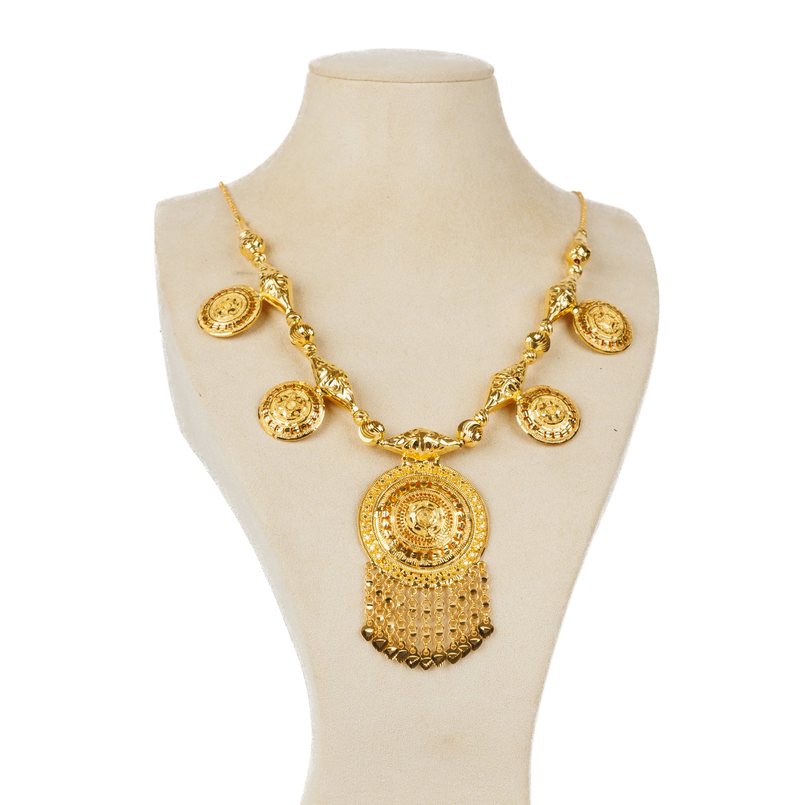 Traditional Necklace (D61)- Silver 925 & Gold Plated