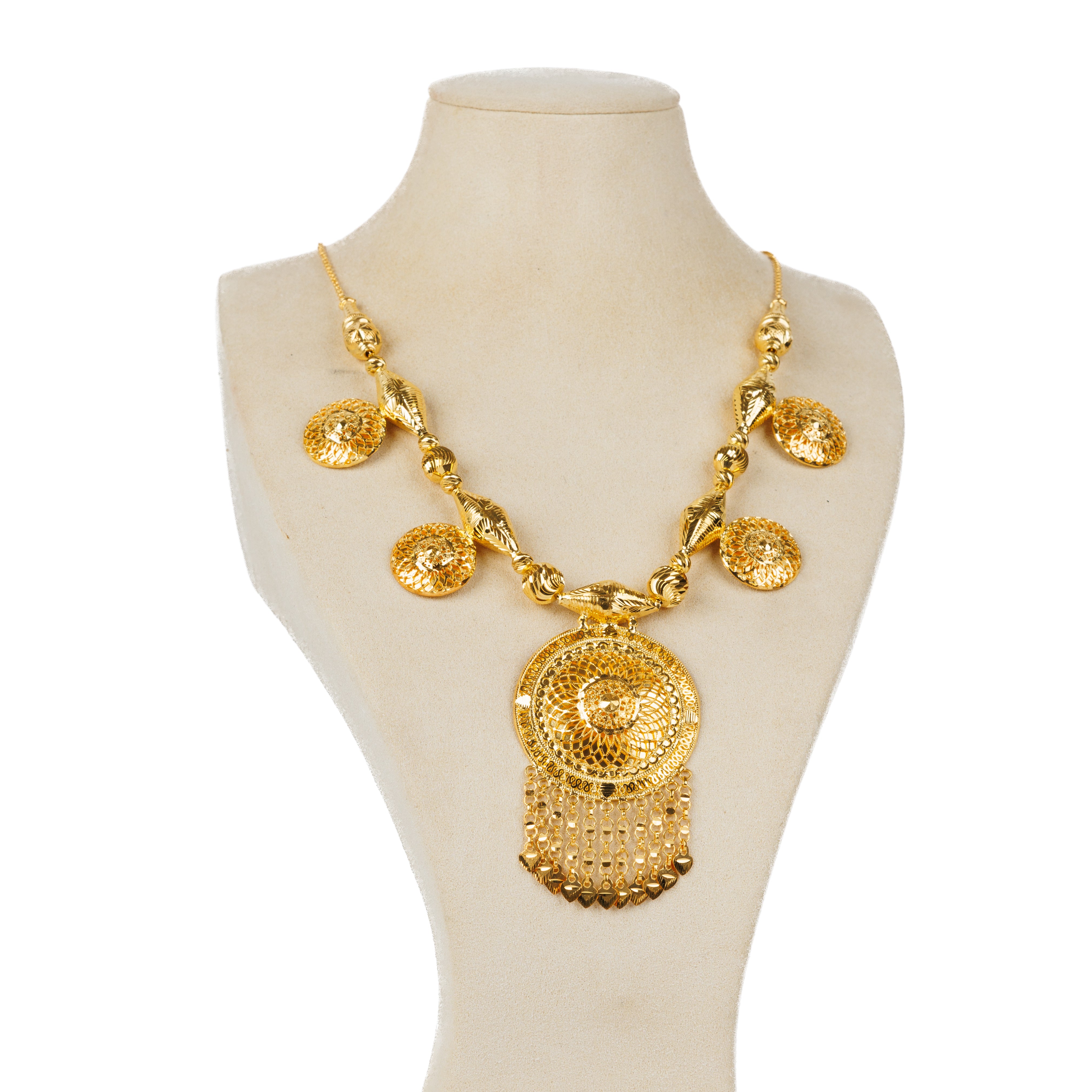 Traditional Necklace (D60)- Silver 925 & Gold Plated