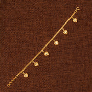 Heart Charm Bracelet (D1) - Silver 925 & Gold Plated