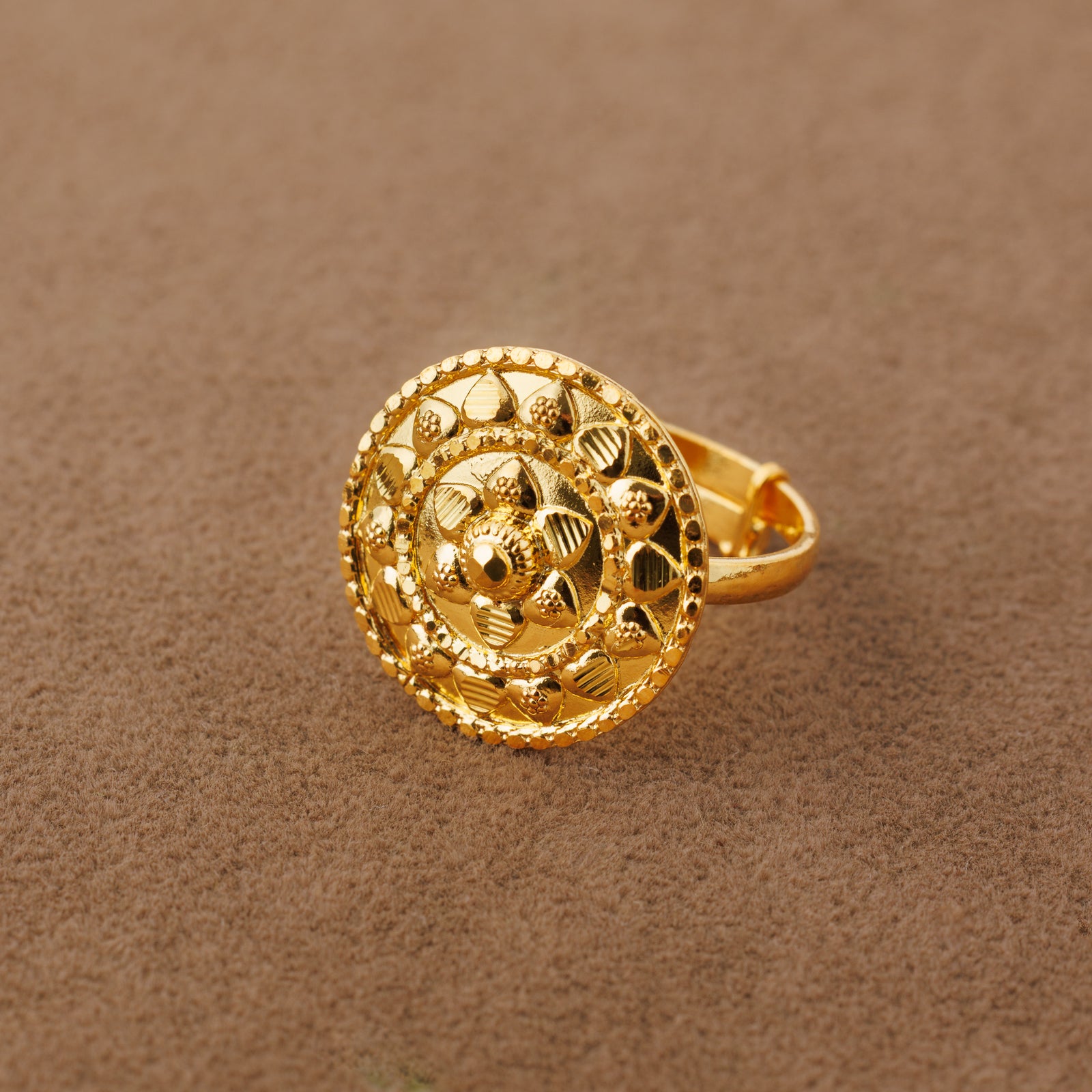 Traditional Ring (147) - Silver 925 & Gold Plated