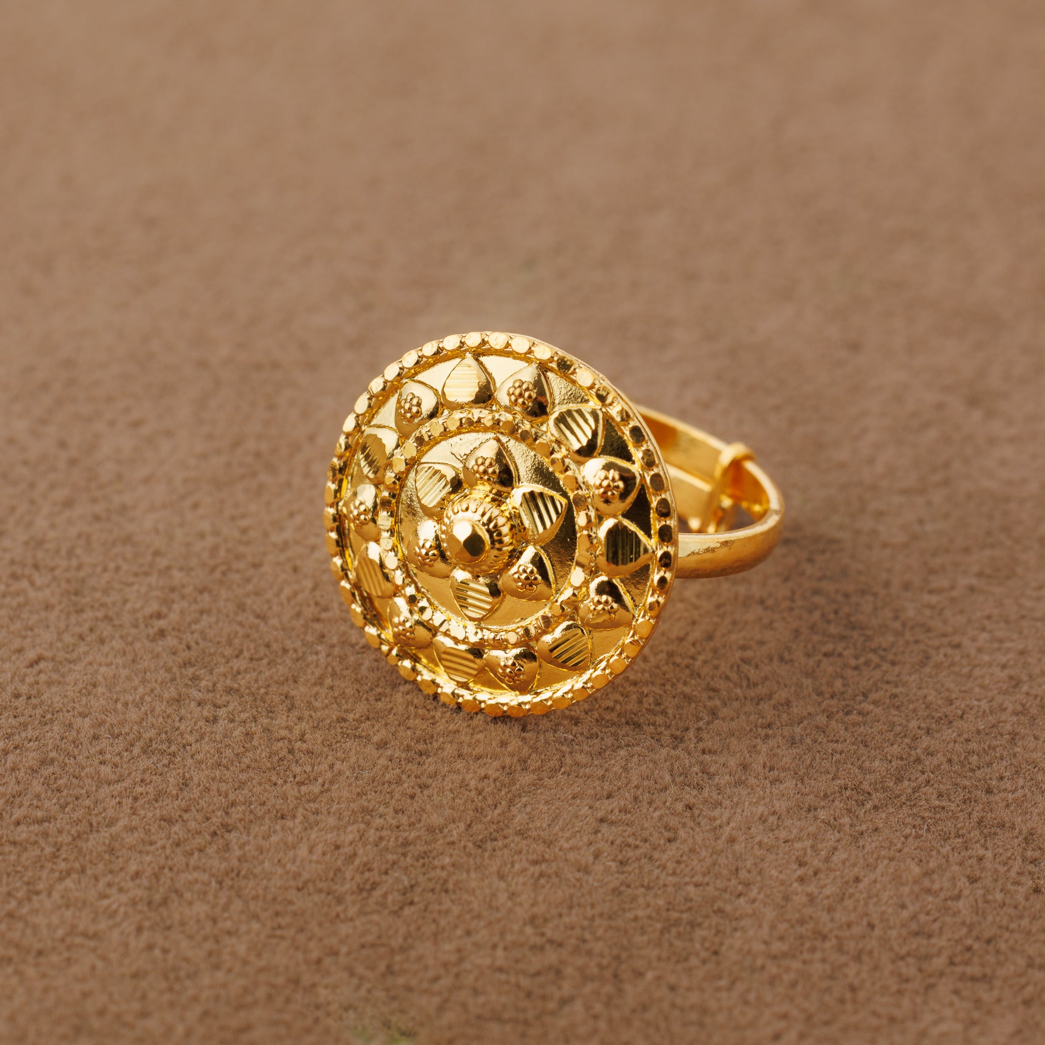 Traditional Ring (147) - Silver 925 & Gold Plated