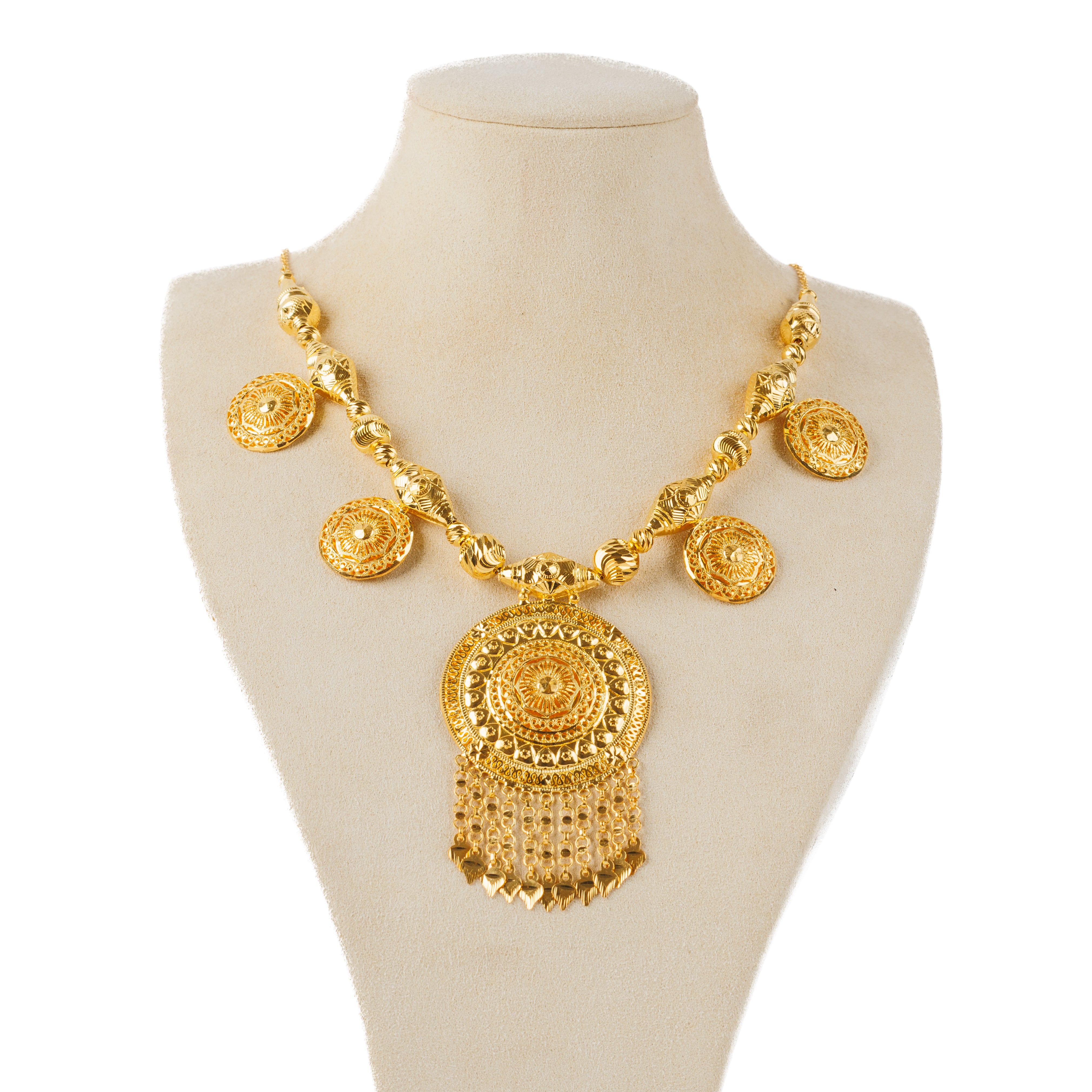 Traditional Necklace (D64)- Silver 925 & Gold Plated