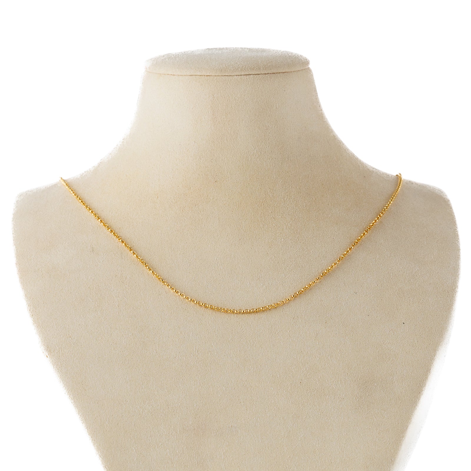 سلسلة رابط مستدير مزدوج - Silver 925 و Gold Plated