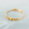 Flexible Child's Bangle (D53) - Silver 925 & Gold Plated