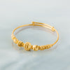 Flexible Child's Bangle (D56) - Silver 925 & Gold Plated