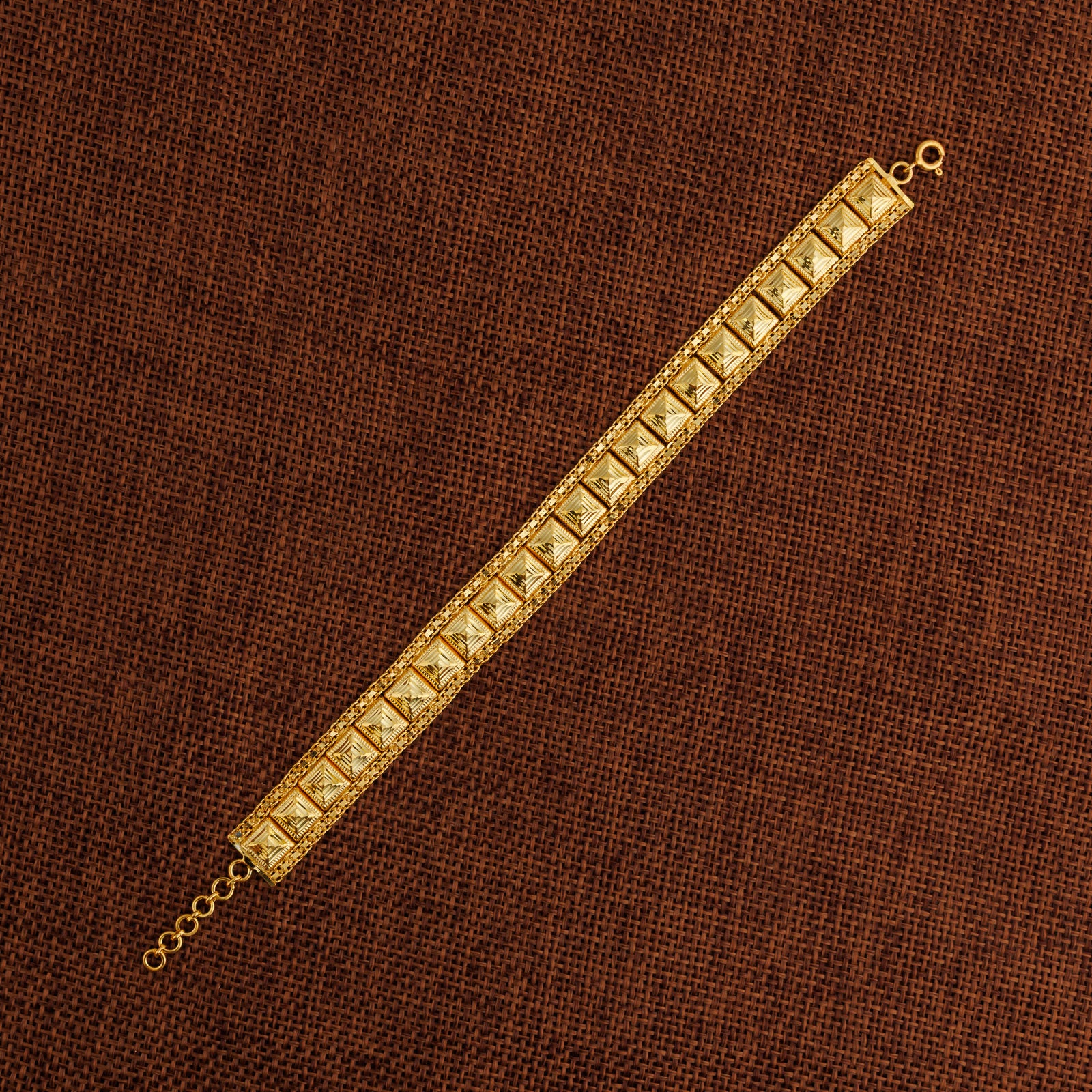 1 Line Patta Bracelet (D32) - Silver 925 & Gold Plated