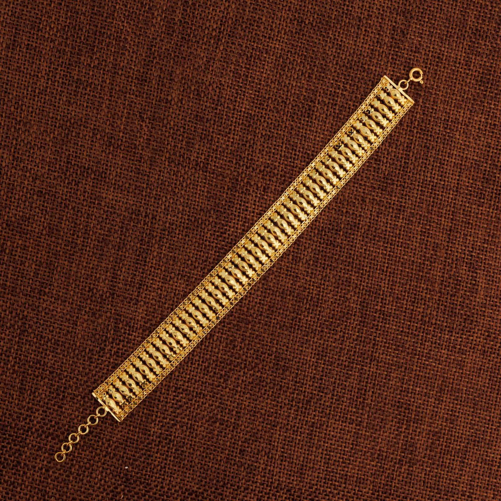 1 Line Patta Bracelet (D33) - Silver 925 & Gold Plated