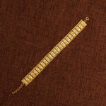1 Line Patta Bracelet (D31) - Silver 925 & Gold Plated