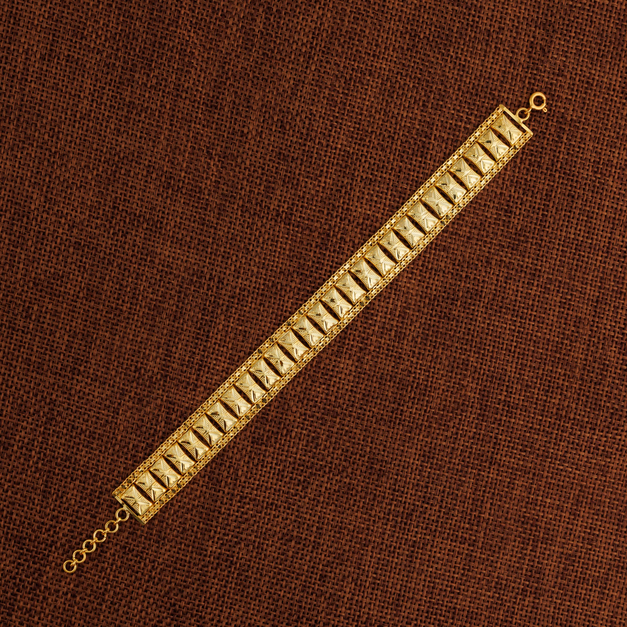 1 Line Patta Bracelet (D35) - Silver 925 & Gold Plated