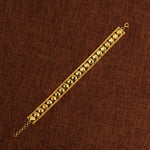 1 Line Patta Bracelet (D34) - Silver 925 & Gold Plated