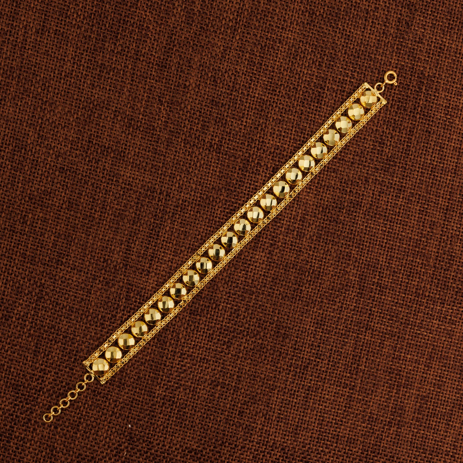1 Line Patta Bracelet (D34) - Silver 925 & Gold Plated