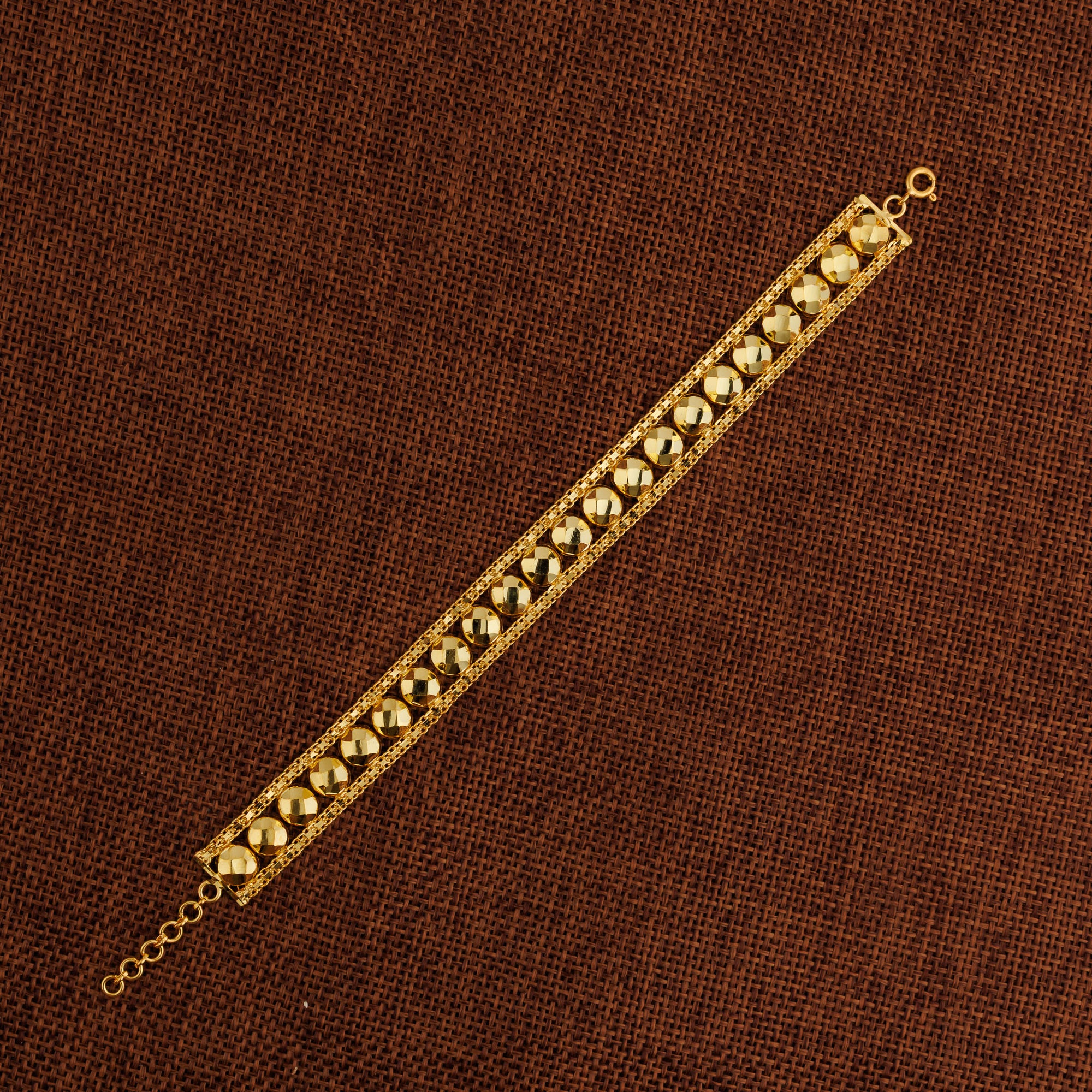 1 Line Patta Bracelet (D34) - Silver 925 & Gold Plated