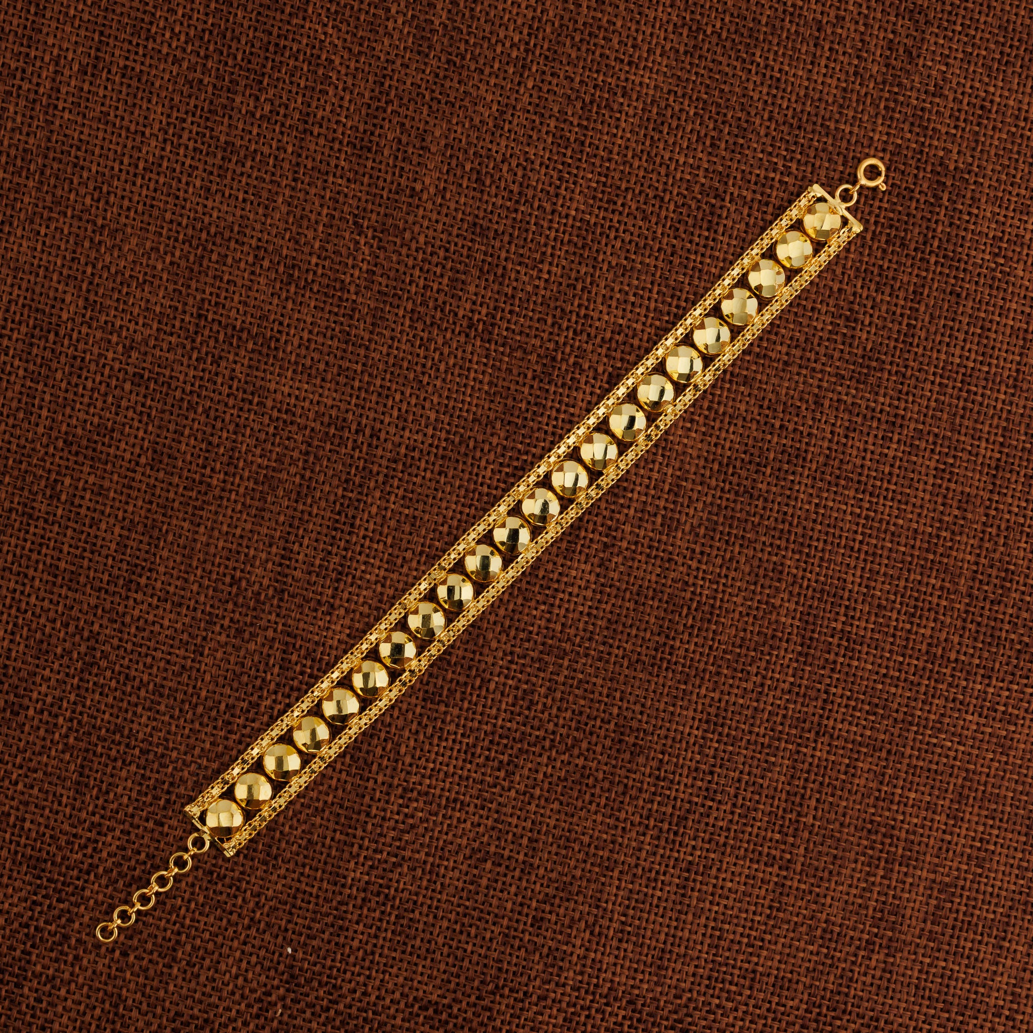 1 Line Patta Bracelet (D34) - Silver 925 & Gold Plated