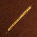 1 Line Patta Bracelet (D38) - Silver 925 & Gold Plated