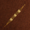 3 Murabba & Chain Bracelet (D6) - Silver 925 & Gold Plated