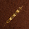 3 Murabba & Chain Bracelet (D5) - Silver 925 & Gold Plated