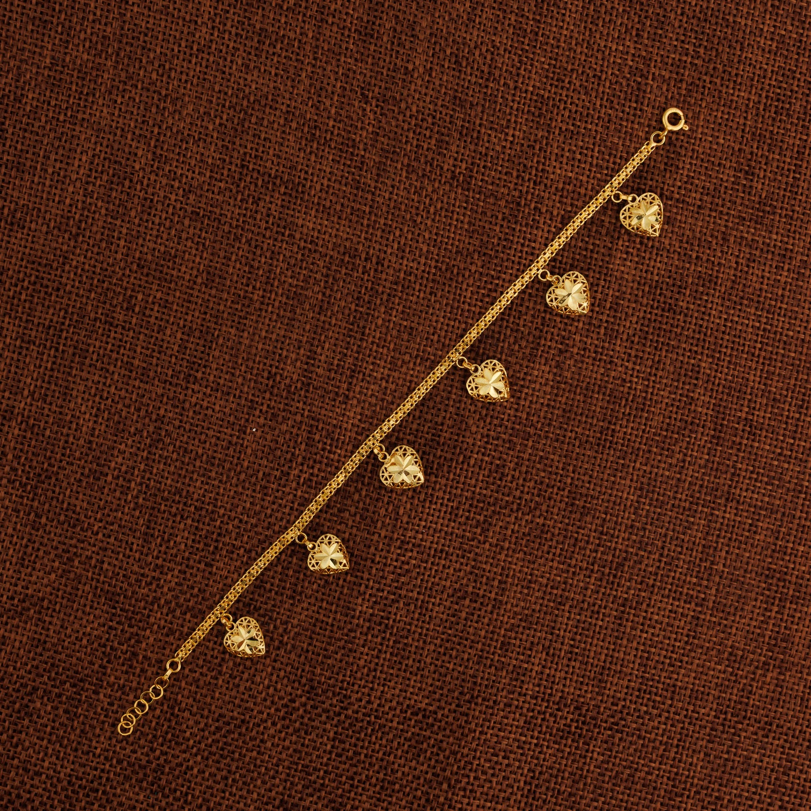 Heart Bracelet (D4) - Silver 925 & Gold Plated