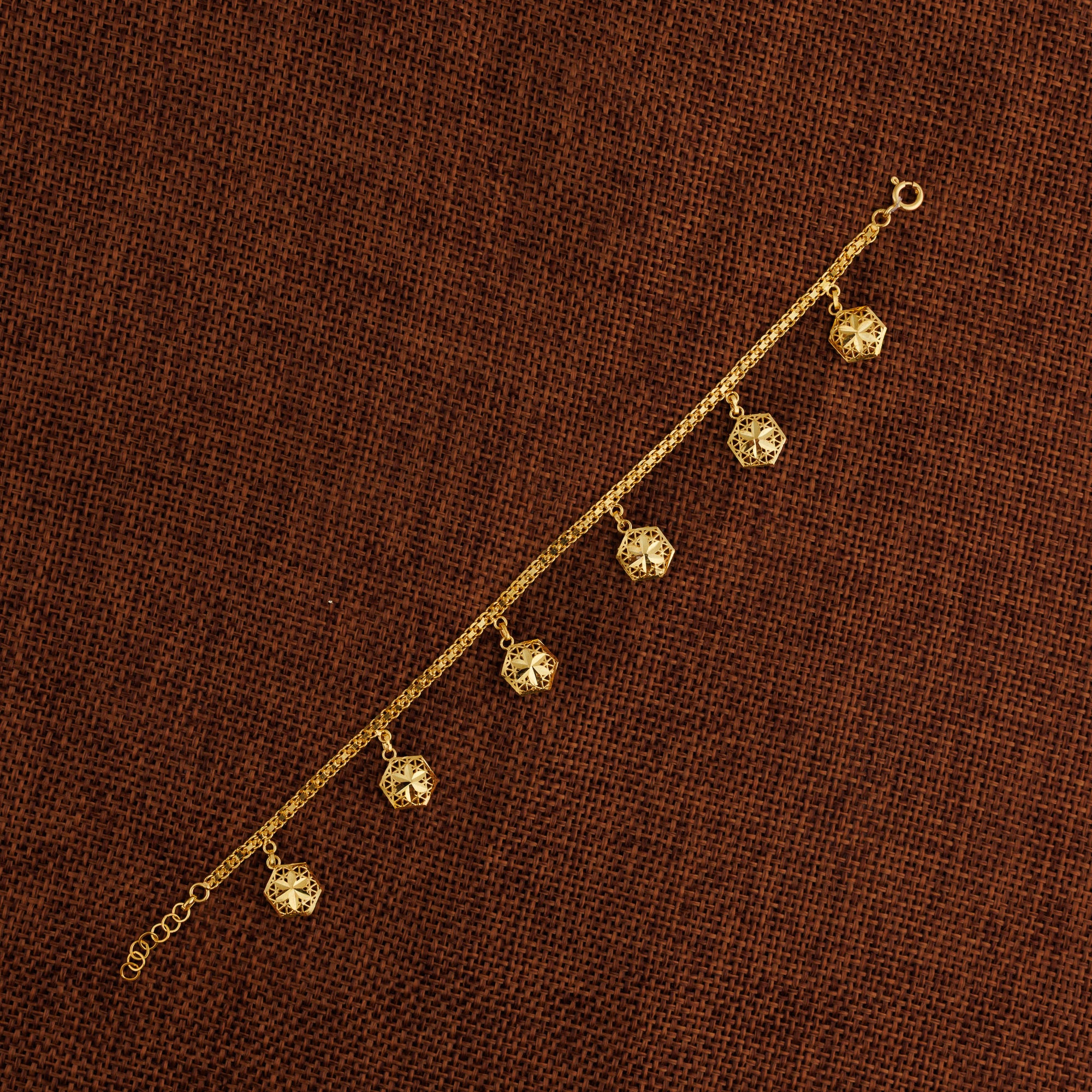 Hexa Bracelet (D2) - Silver 925 & Gold Plated