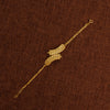 RP Half Curve Bracelet (Leaf D2) - Silver 925 & Gold Plated