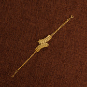 Gold Plated Sterling Silver 925 leaf bracelet, image 1 of 2