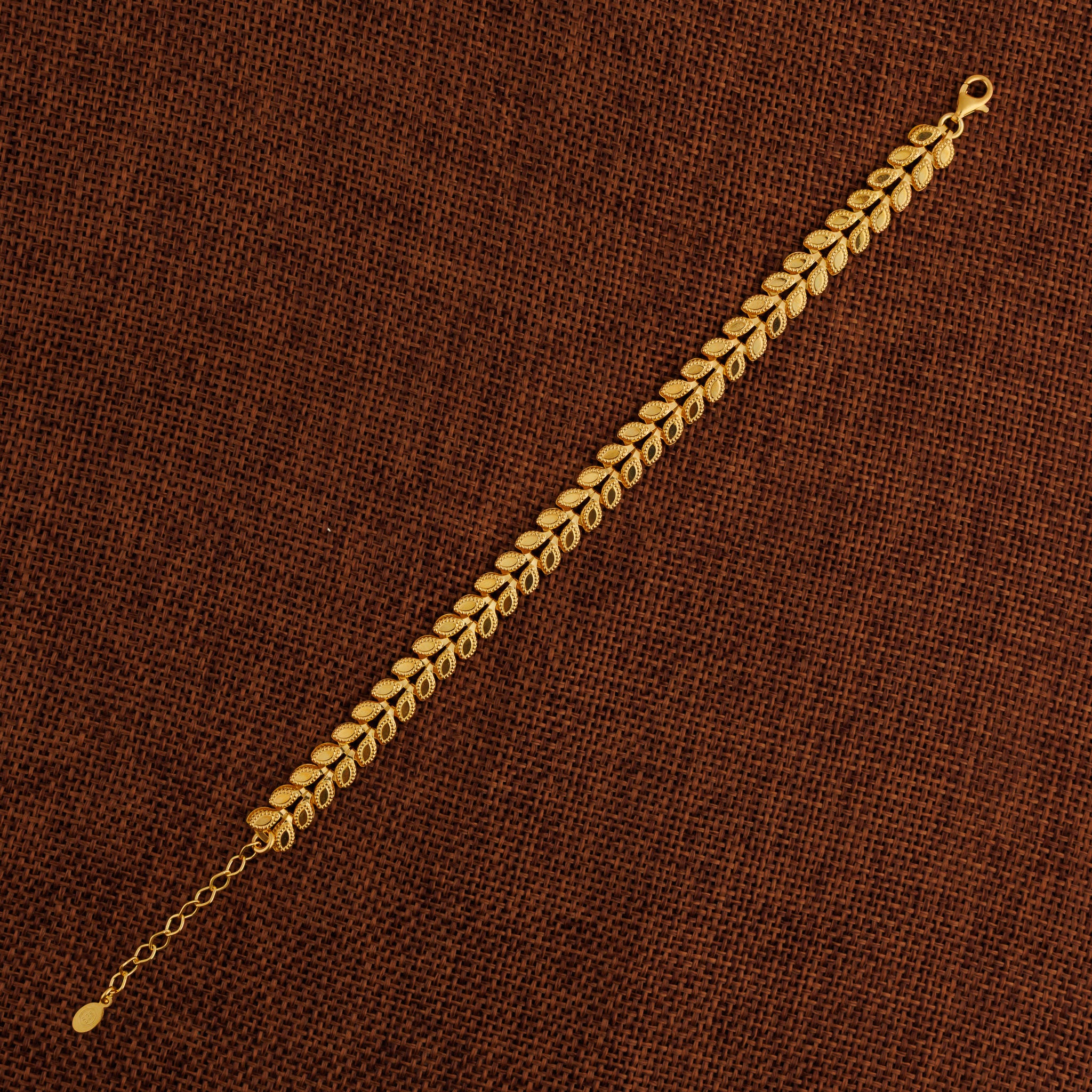 سوار الأوراق (D1) - Silver 925 و Gold Plated