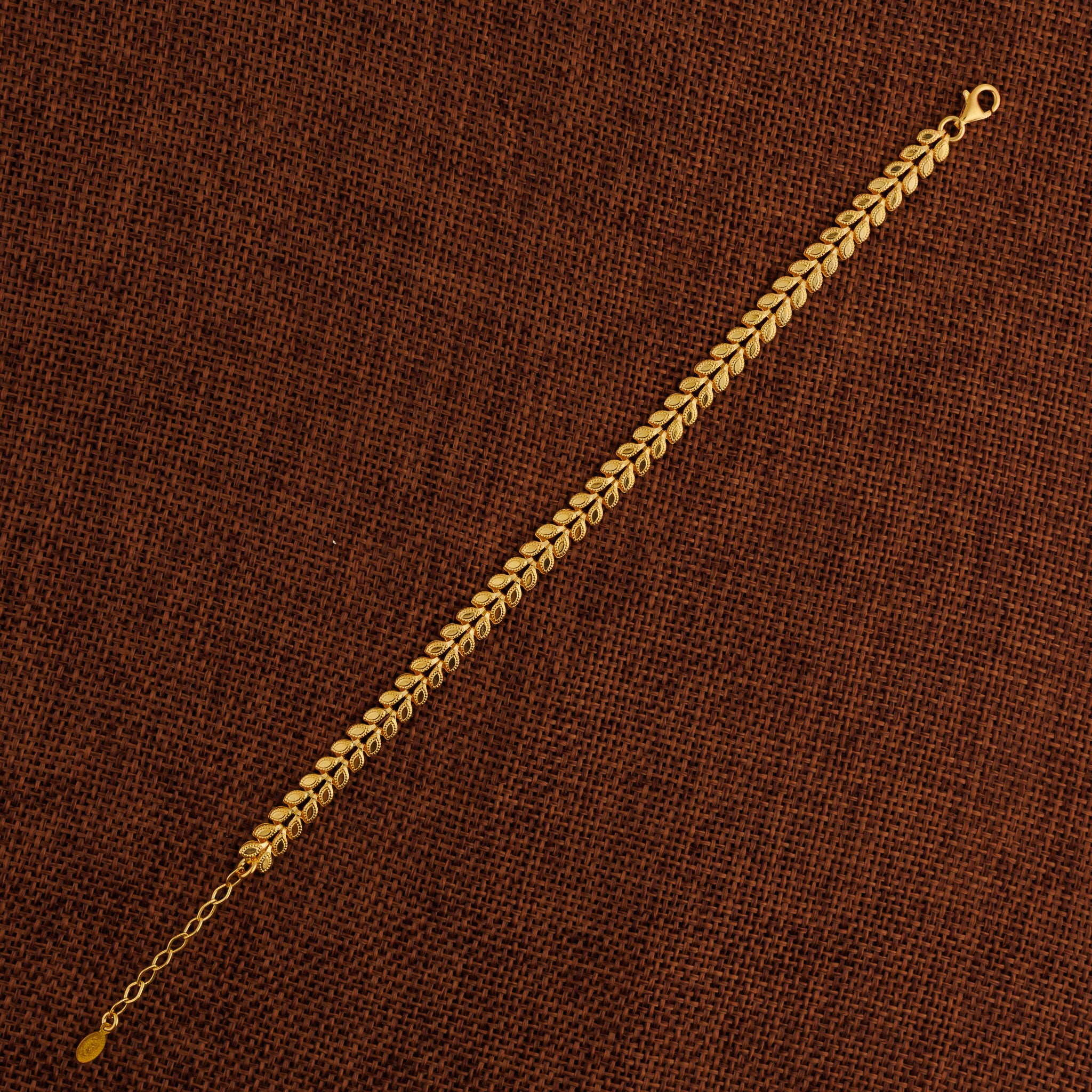 Leaf Bracelet (D1) - Silver 925 & Gold Plated