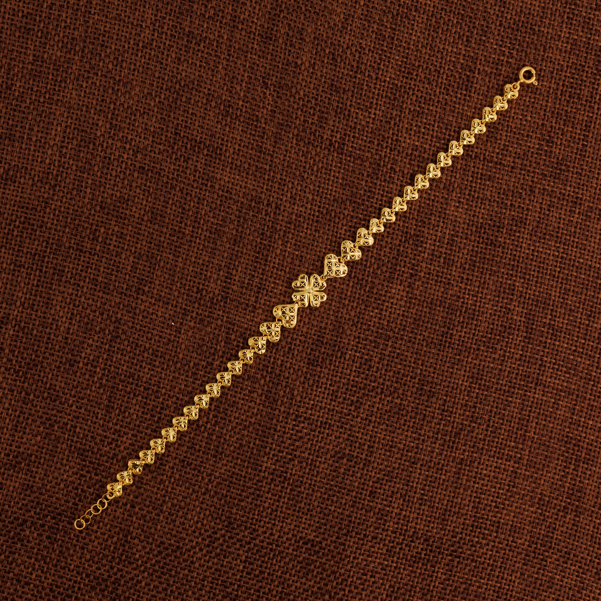 Casting Bracelet (D88) - Silver 925 & Gold Plated