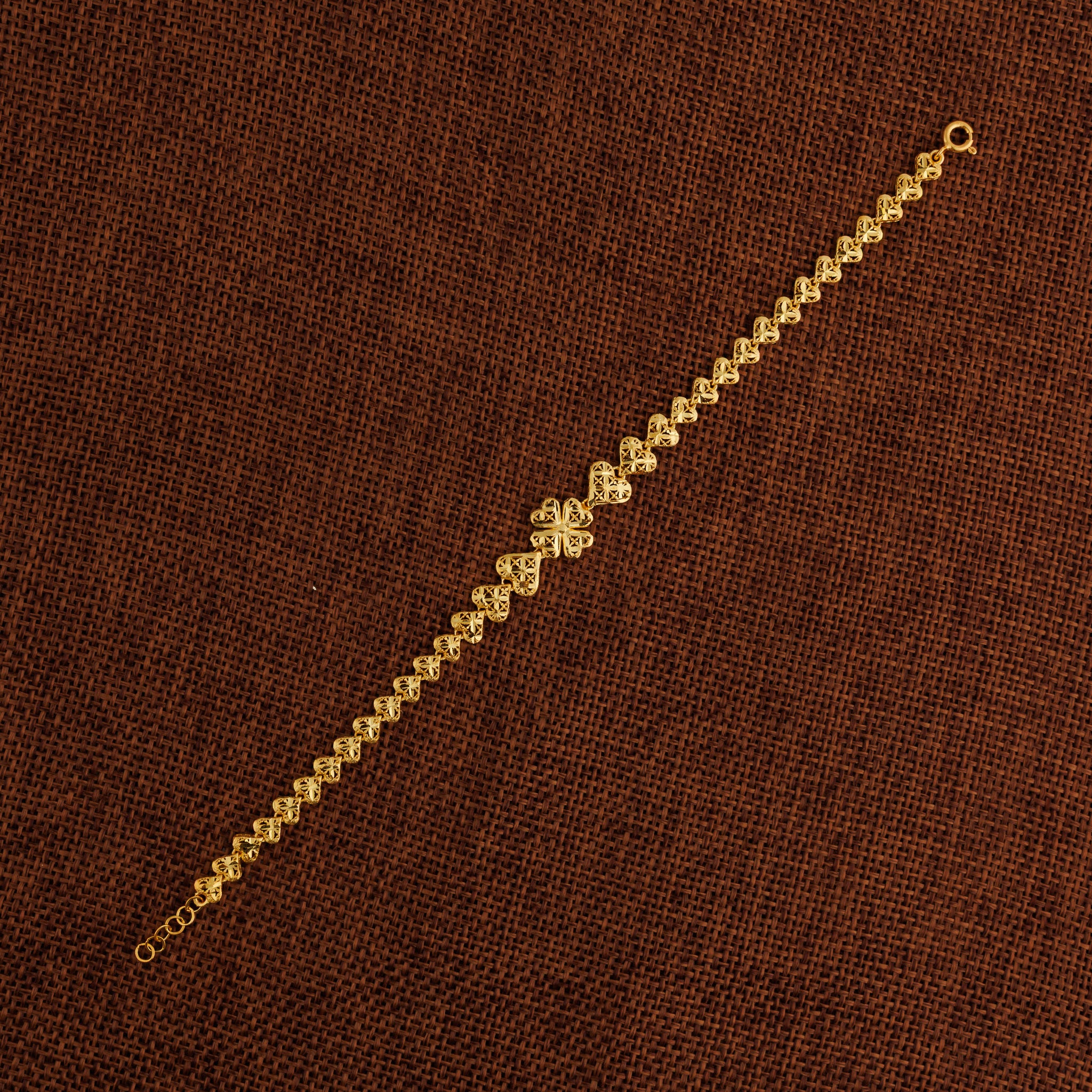 Casting Bracelet (D88) - Silver 925 & Gold Plated