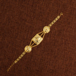 Traditional Stamp Bracelet (D11) - Silver 925 & Gold Plated