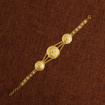 Traditional Stamp Bracelet (D8) - Silver 925 & Gold Plated