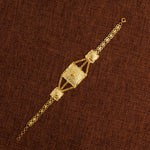 Traditional Stamp Bracelet (D7) - Silver 925 & Gold Plated