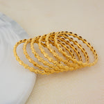 Kid's Bangles (D25-K) - Silver 925 & Gold Plated