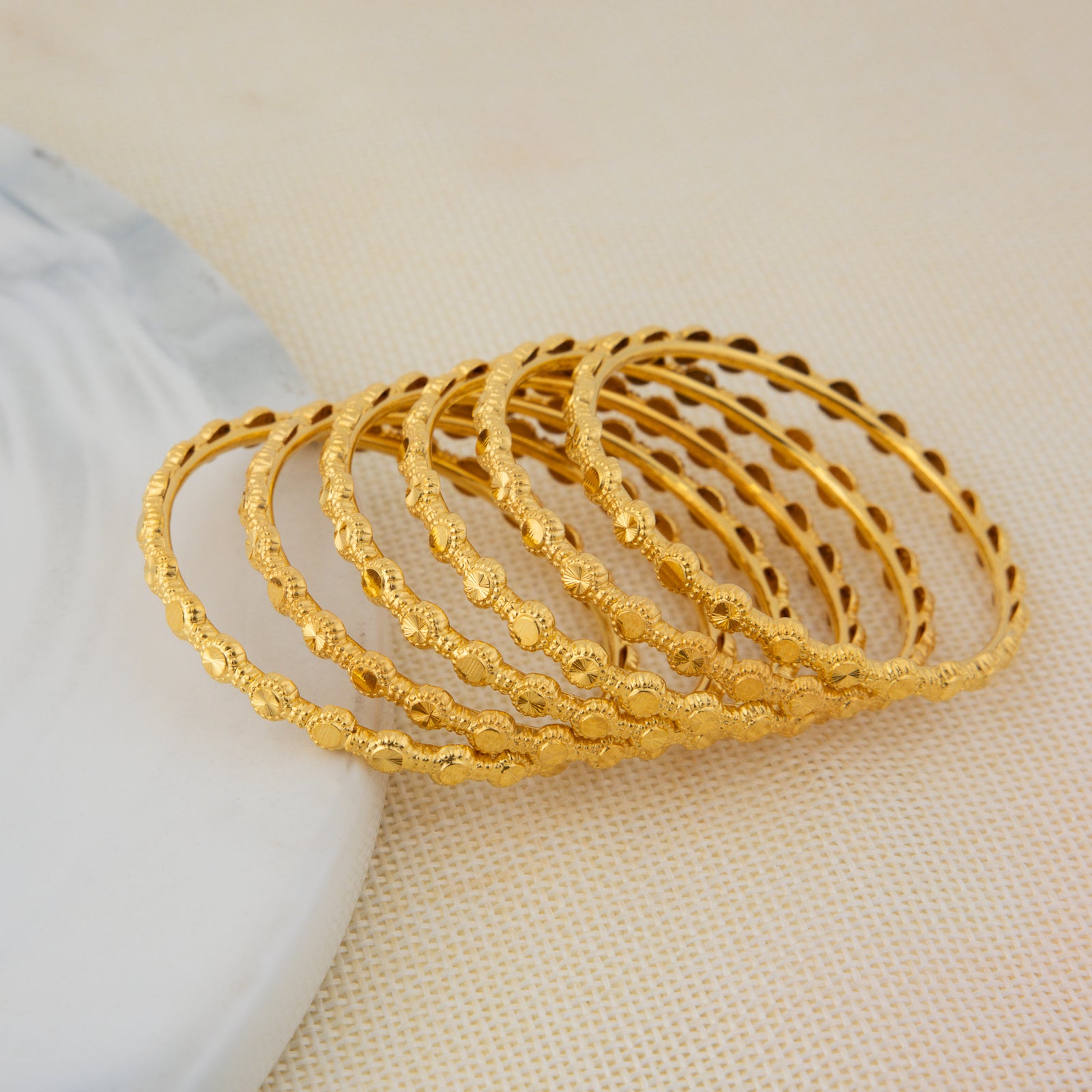 Kid's Bangles (D25-K) - Silver 925 & Gold Plated