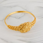 RP Cuff Bracelet With Lock (D5) - Silver 925