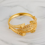 RP Cuff Bracelet With Lock (D14) - Silver 925