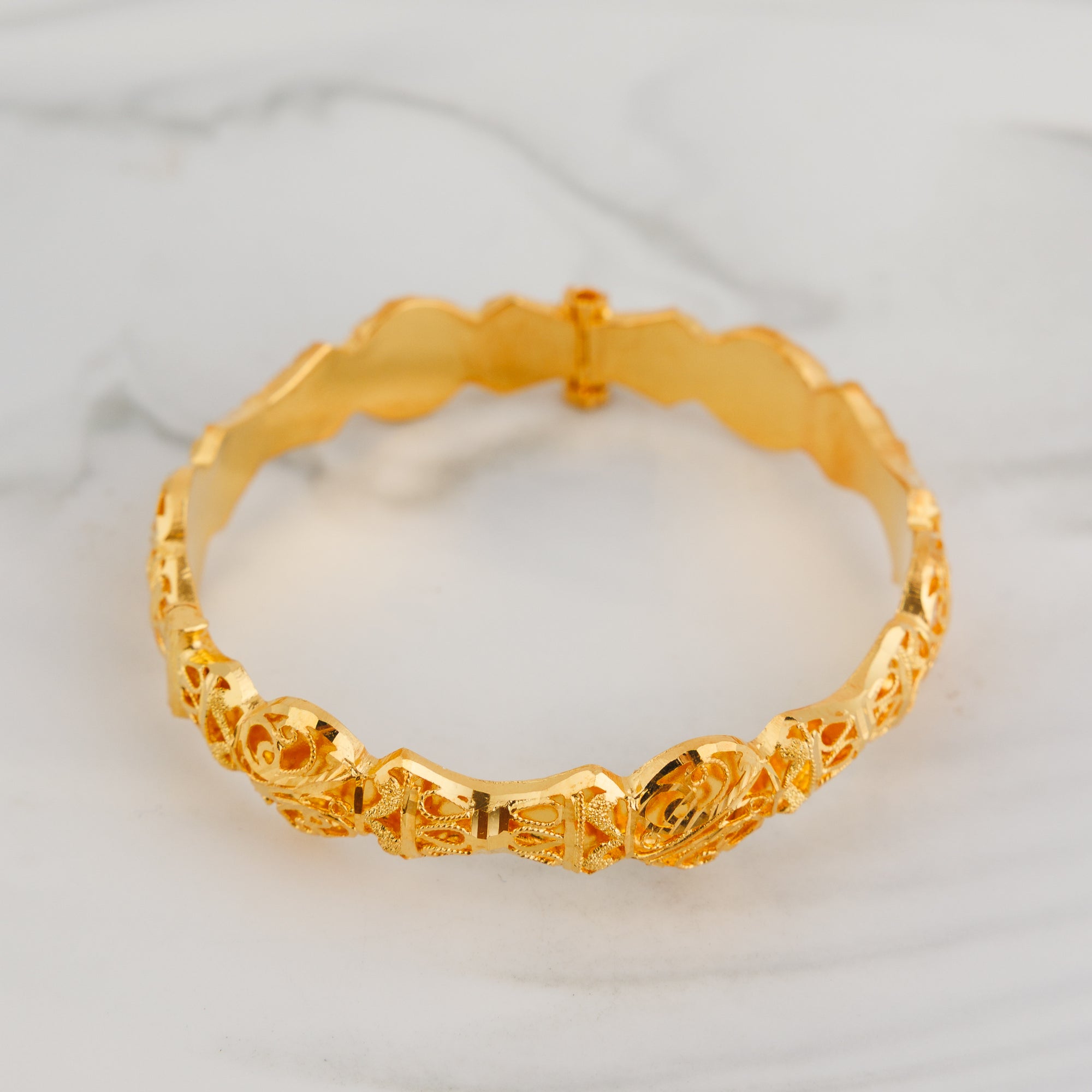Kid's Casting Kada (D3) - Silver 925 & Gold Plated