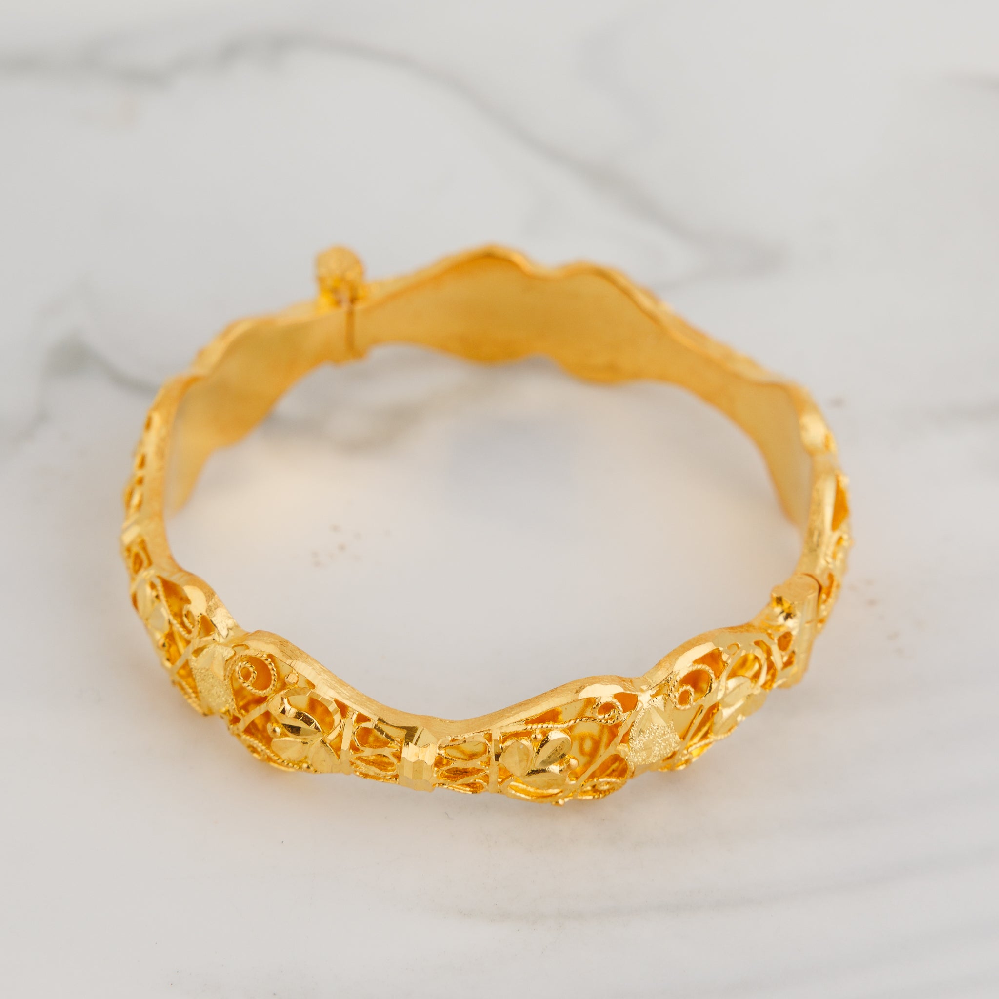 Kid's Casting Kada (D4) - Silver 925 & Gold Plated