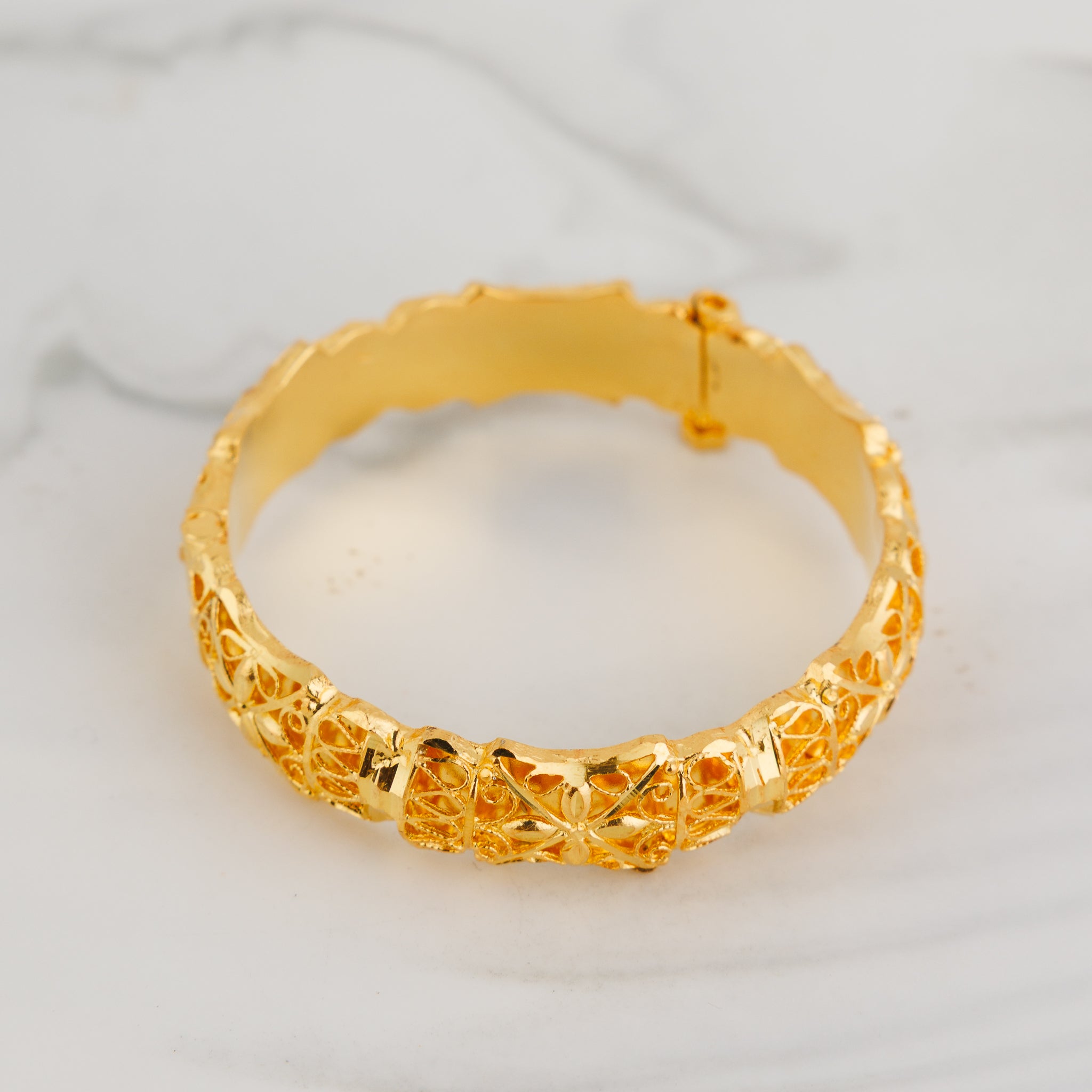Kid's Casting Kada (D6) - Silver 925 & Gold Plated