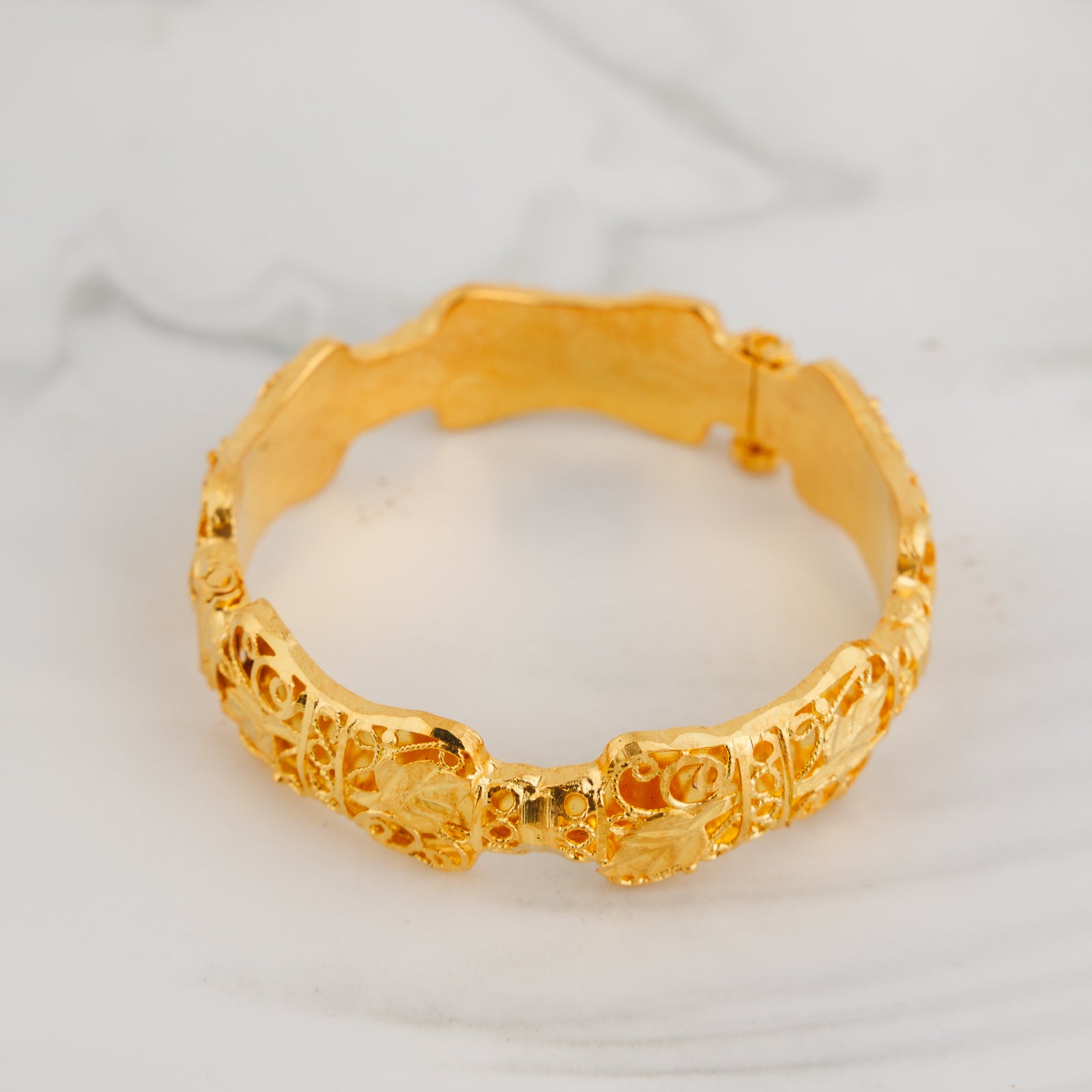 Kid's Casting Kada (D1) - Silver 925 & Gold Plated