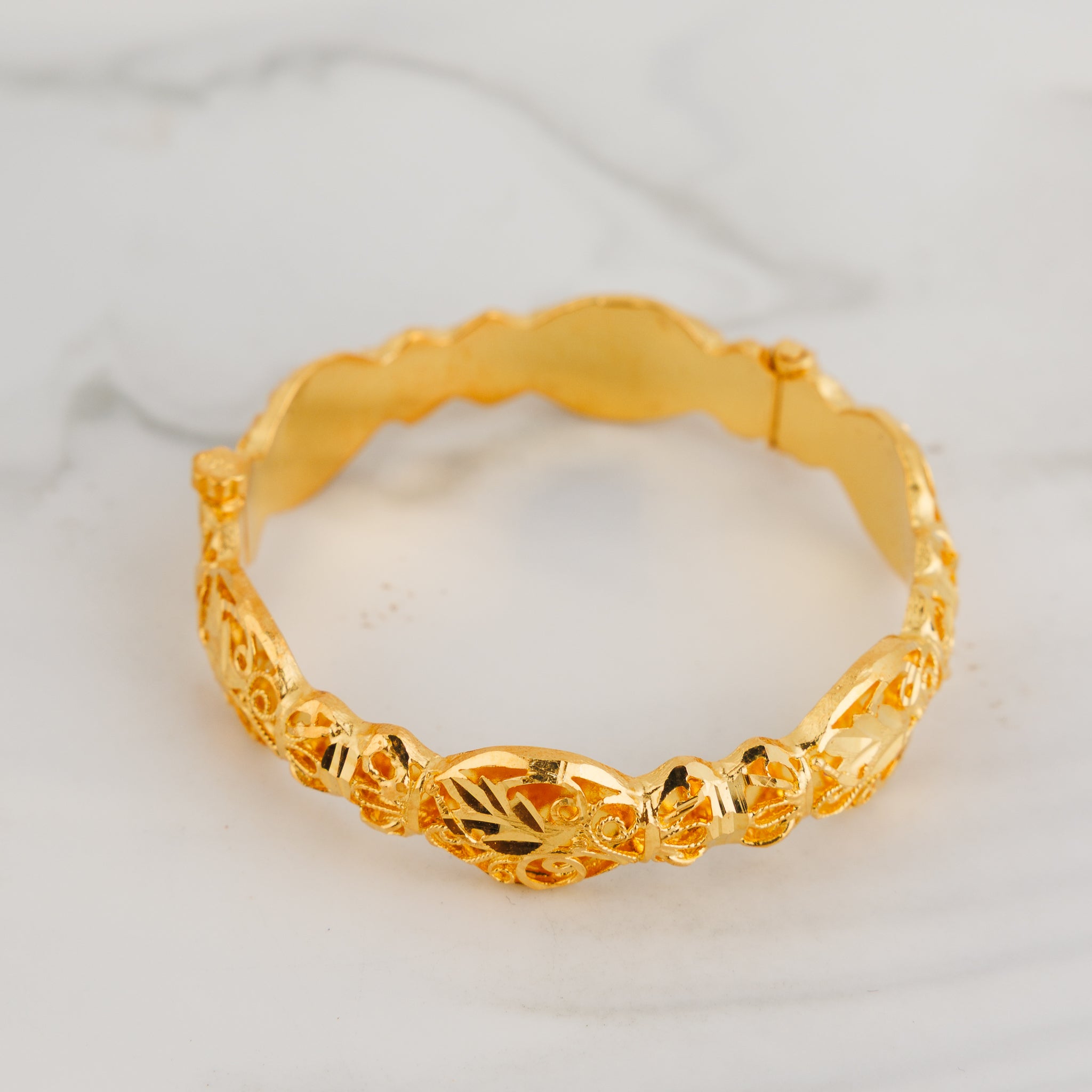 Kid's Casting Kada (D5) - Silver 925 & Gold Plated