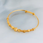 Beads Flex Kids Bangle (D41) - Silver 925 & Gold Plated