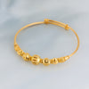 Beads Flex Kids Bangle (D43) - Silver 925 & Gold Plated