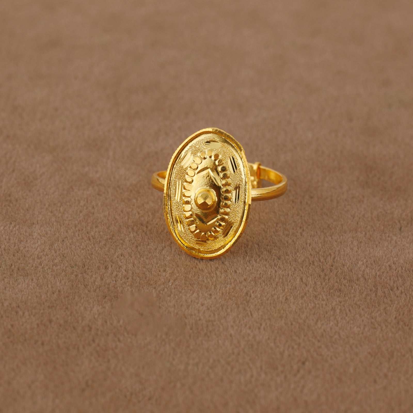 Traditional Stamp Ring (D9) - Silver 925 & Gold Plated