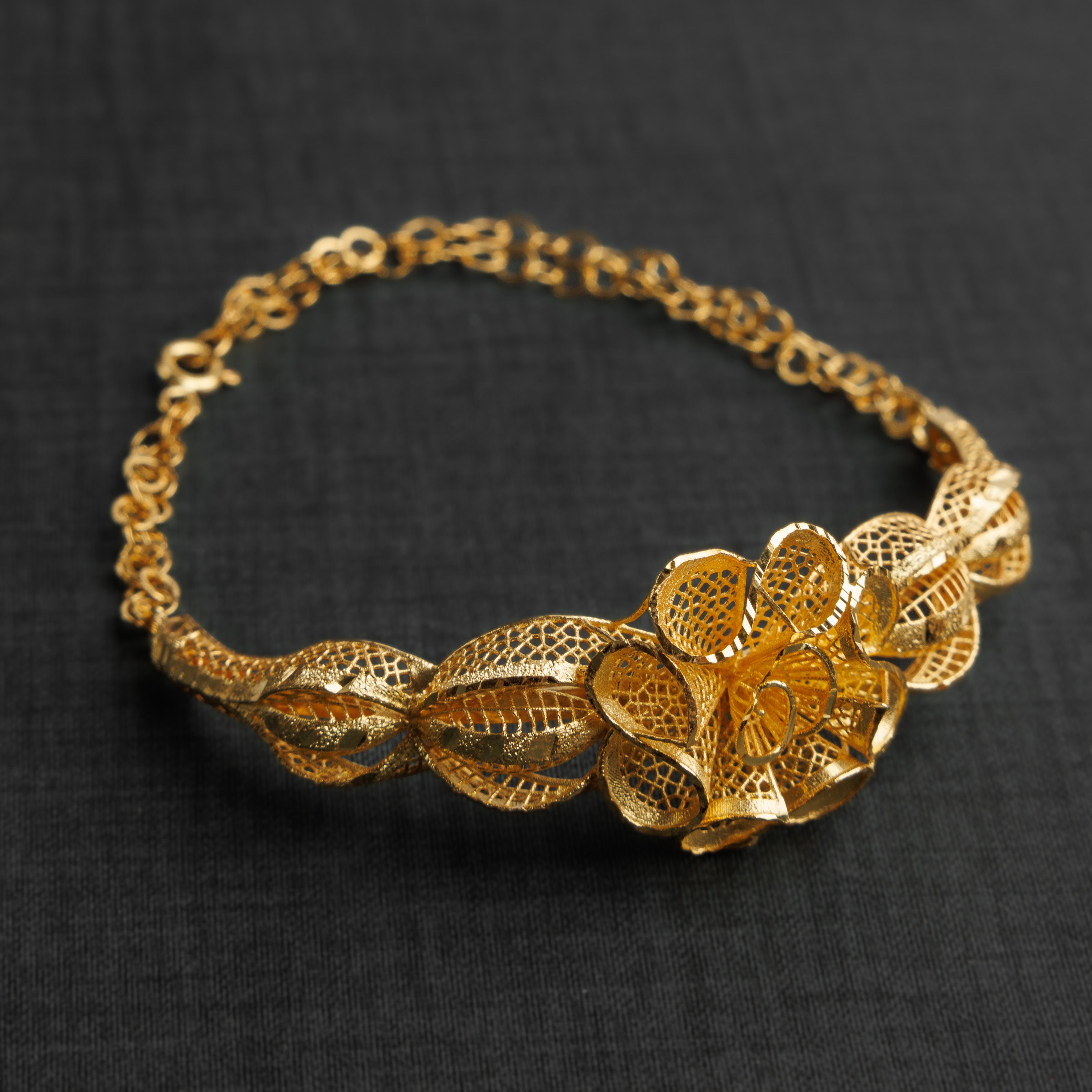 سوار نصف ثلاثي الأبعاد (D1) - Silver 925 و Gold Plated