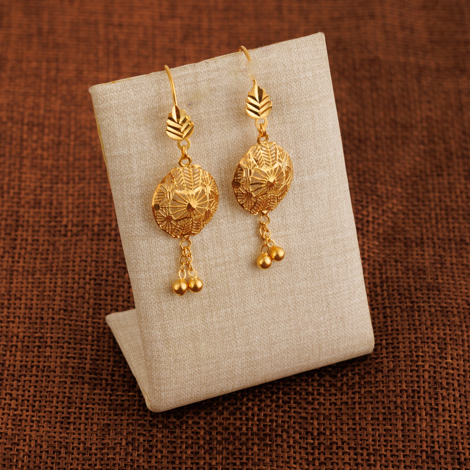 Casting Earrings (D63) - Silver 925 & Gold Plated